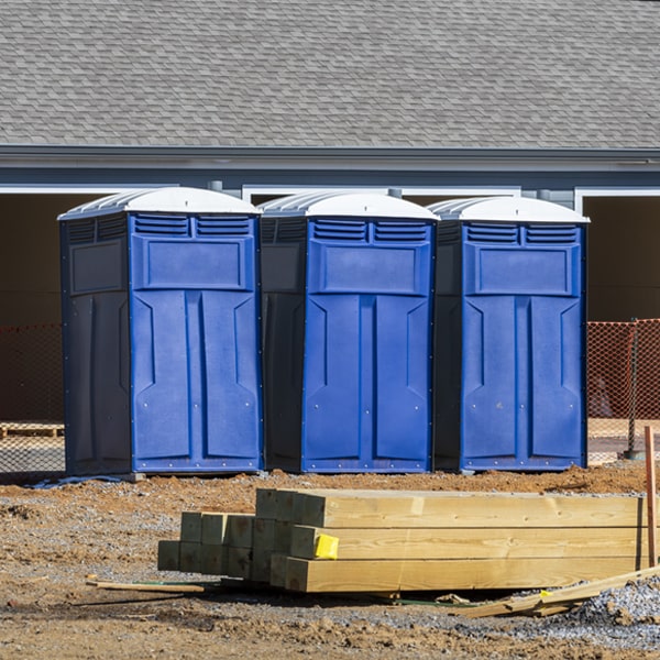 are there any restrictions on where i can place the portable restrooms during my rental period in Sterling